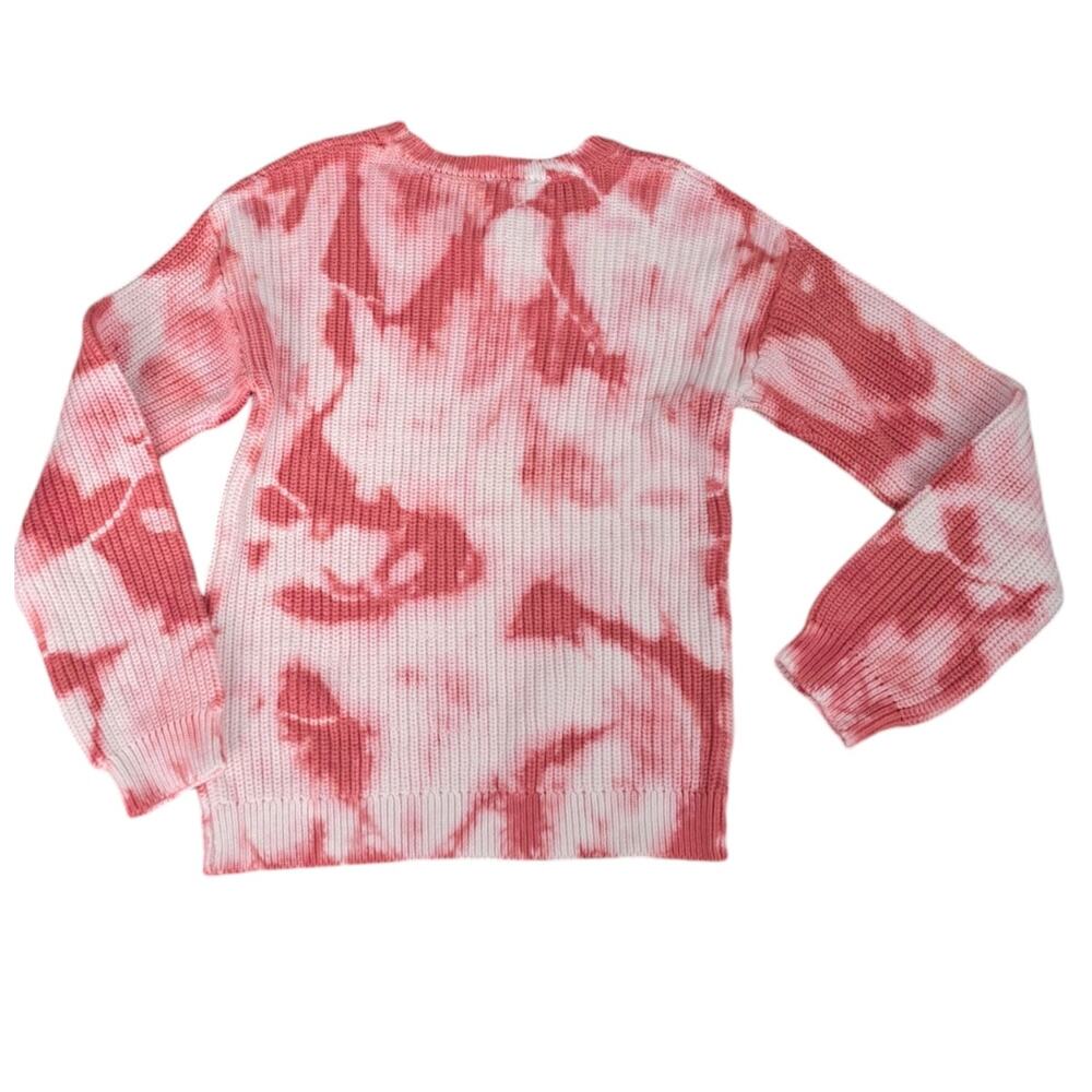 NWT Girls Freshman 1996 Tie Dye Pink White Knit Cozy Sweater Large  12/14 - Picture 6 of 7